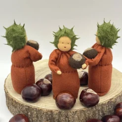 Kastanienjunge - Jahreszeitentisch - Blumenkind - Herbst