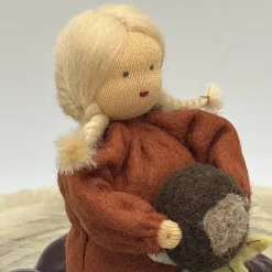 Kastanienmädchen - Jahreszeitentisch - Blumenkind - Herbst