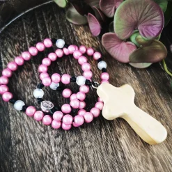 katholischer Rosenkranz, bunt, Farb- und Kreuzauswahl