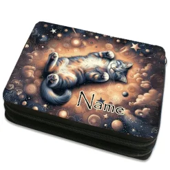 Katze Federmäppchen inkl. Inhalt mit Name / personalisierbar