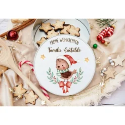 Keksdose personalisiert, Plätzchendose Weihnachten, Personalisierte Keksdose, Geschenk Kinder, Vorratsdose