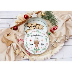 Keksdose personalisiert, Plätzchendose Weihnachten, Personalisierte Keksdose, Geschenk Kinder, Vorratsdose