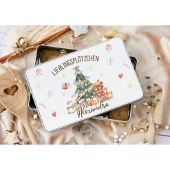 Keksdose personalisiert, Plätzchendose Weihnachten, Personalisierte Keksdose, Geschenk Kinder, Vorratsdose