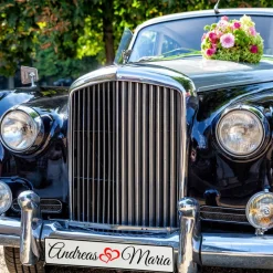 Kennzeichen Hochzeit mit Namen Deko Hochzeitsauto Hochzeitskennzeichen selbst gestalten Motiv