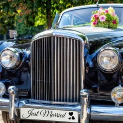 Kennzeichen zur Hochzeit Just Married Deko Hochzeitsauto Hochzeitskennzeichen Autokennzeichen Fotorequisite für Brautpaa