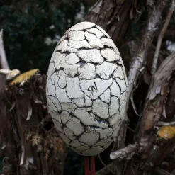 Keramik Keramikei für Ostern Osterei Gartenkeramik für Stab