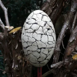 Keramik Keramikei für Ostern Osterei Gartenkeramik für Stab