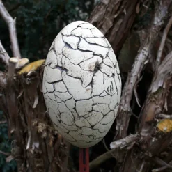 Keramik Keramikei für Ostern Osterei Gartenkeramik für Stab