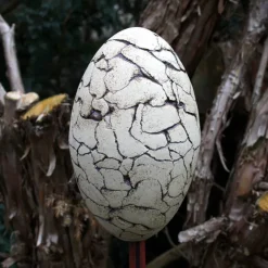 Keramik Keramikei für Ostern Osterei Gartenkeramik für Stab