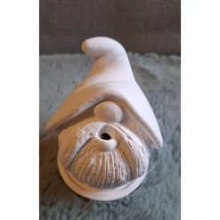 Keramik Räucherwichtel Zwerg – Handgegossene Deko für Räucherkegel & Weihnachten