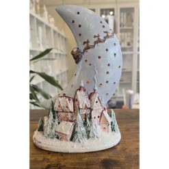 Keramik Windlicht - Weihnachtszauber - Winter - Nicolaus - Beleuchtung -