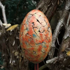 Keramikei Osterei zartes pastellbunt Ei zum Aufstecken für Stab