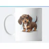 Keramiktasse Dackel Welpen – 325ml Becher für Hundeliebhaber, spülmaschinenfest & mikrowellengeeignet
