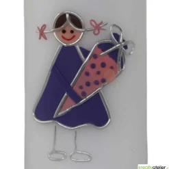 Kerze Einschulung Mädchen personalisierbar mit i-Dötzchen und Schultüte, Einschulungskerze, Kerze erster Schultag