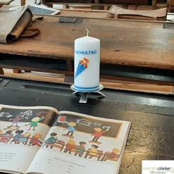 Kerze Einschulung mit Schultüte, Einschulungskerze, Kerze erster Schultag, Geschenk Schulanfang personalisierbar