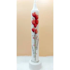 Kerze mit Herzblumenmotiv & Spruch I Geschenkidee I Liebevolle Kerze I Deko I Valentinstag I Muttertag I Grüße