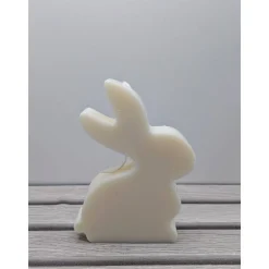 Kerze Osterhase / Hase / Osterkerze /Ostern aus Sojawachs in weiß