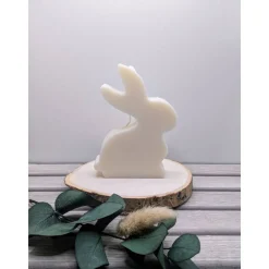 Kerze Osterhase / Hase / Osterkerze /Ostern aus Sojawachs in weiß