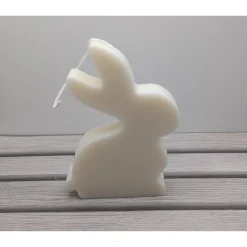 Kerze Osterhase / Hase / Osterkerze /Ostern aus Sojawachs in weiß
