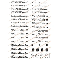 Kerze zu Weihnachten | Weihnachtskerze | Winter | Stabkerze | Geschenk | Tischdeko