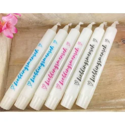 Kerzen beschriftet beste Mama-viel Glück-ME TIME