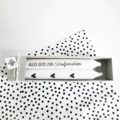 Kerzen Set zur Kommunion oder Konfirmation | Spruch | Alles Gute | Geschenk | Tischdeko | inklusive Verpackung