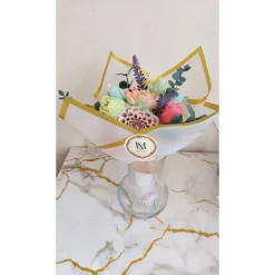 Kerzenblumenstrauß Handgemacht aus Sojawachs – Geschenkidee zum Geburtstag, Muttertag, Hochzeit & Valentinstag