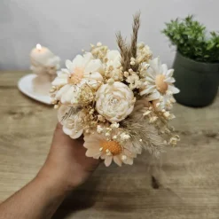 Kerzenblumenstrauß Rapswachs | Vegane Blumen Kerze in Box | Goldene Wiese | Ewiger Strauß | Geschenk für sie