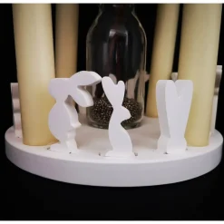 Kerzenkranz, Hasen, Skandi Deko, Auswahl