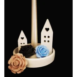 Kerzenkranz, Lichthäuser, Skandi Deko, Auswahl