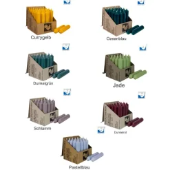 Kerzenset mit Karte |  Kleines Geschenk | Mitbringsel | Kleinigkeit | bunte Kerzen | Kerze 10cm