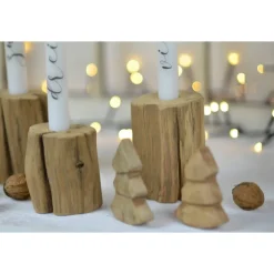 Kerzenständer Krumme Dinger Eiche Unikate