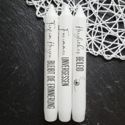 Kerzentattoo Trauer Stabkerzen