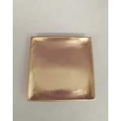 Kerzenteller  gold-matt- Kerzen bis 7 cm