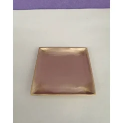 Kerzenteller  gold-matt- Kerzen bis 7 cm