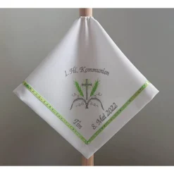 Kerzentuch, Kerzenrock für Kommunionkerze,Taufkerze, personalisiert