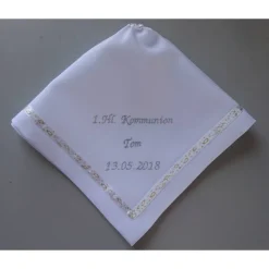 Kerzentuch, Kerzenrock für Kommunionkerze, Taufkerze