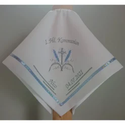 Kerzentuch, Kerzenrock für Kommunionkerze,Taufkerze, personalisiert