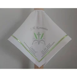 Kerzentuch, Kerzenrock für Kommunionkerze,Taufkerze, personalisiert