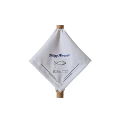 Kerzentuch, Kerzenrock für Kommunionkerze,Taufkerze, personalisiert