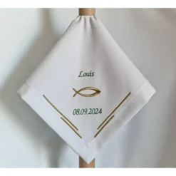 Kerzentuch, Kerzenrock für Kommunionkerze,Taufkerze, personalisiert