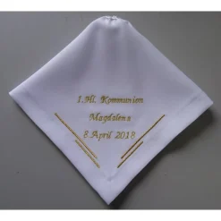 Kerzentuch, Kerzenrock für Kommunionkerze, Taufkerze, personalisiert