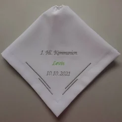 Kerzentuch, Kerzenrock für Kommunionkerze, Taufkerze, personalisiert