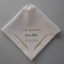 Kerzentuch, Kerzenrock für Kommunionkerze, Taufkerze, personalisiert