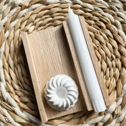 Kerzenverpackung | Holz Rohling für Stabkerzen | Klötzchen Gugelhupf Verpackung