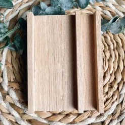 Kerzenverpackung | Holz Rohling für Stabkerzen | Klötzchen Gugelhupf Verpackung