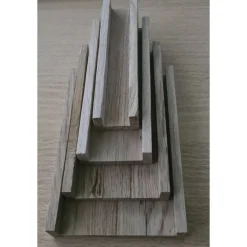 Kerzenverpackung Rohlinge für Stabkerzen Geschenke Klötzchen Holz