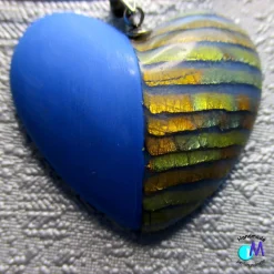 Ketten Anhänger Mermaid  Herz blau ART 5402