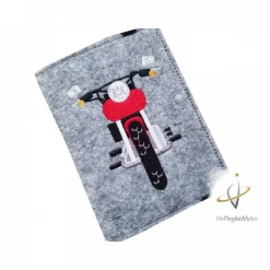 KFZ Etui Motorrad rot Kennzeichen Zulassungsbescheinigung Hülle