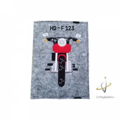 KFZ Etui Motorrad rot Kennzeichen Zulassungsbescheinigung Hülle